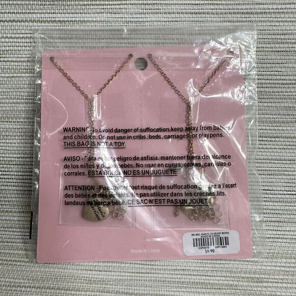 Melanie Martinez K-12 Best Friend Necklace Set 18.5 in Chain Gold Finish NWT - Picture 5 of 6